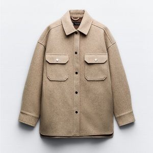 Zara Brown Overshirt (Size 2-4)